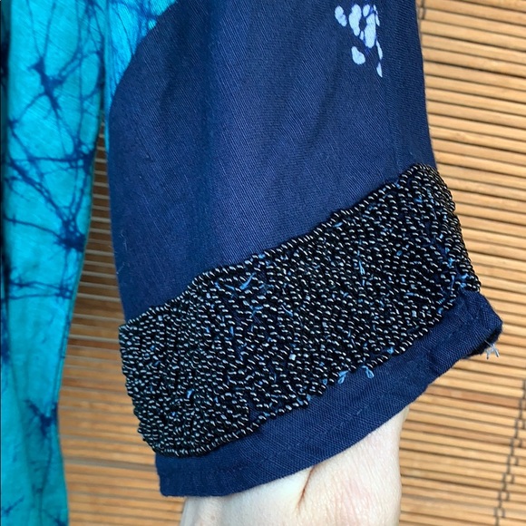 Beaded tie dye tunic hippy comfy cute Indian yoga - Picture 2 of 8